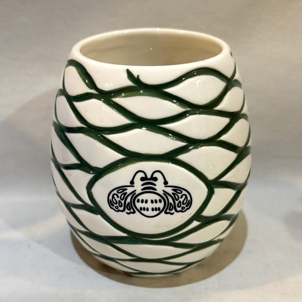 Patron Tequila Ceramic Tiki Mug Bumblebee Beehive Pattern